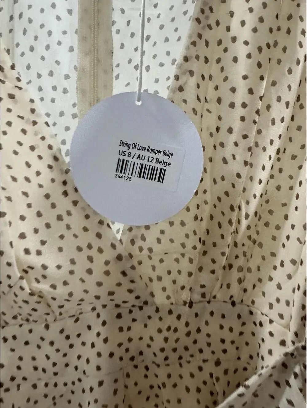 NWT Princess Polly String of Love Printed Ruffle Romper Size 8 - Picture 7 of 7